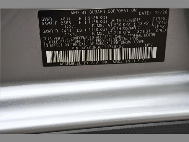 2026 Subaru Crosstrek SUV in Ice Silver Metallic thumbnail 26