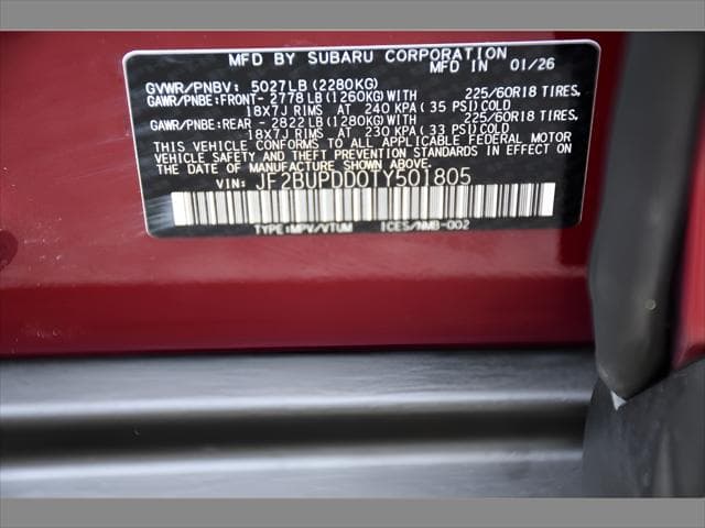 2026 Subaru Outback SUV in Crimson Red Pearl thumbnail 28