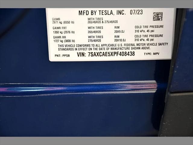 2023 Tesla Model X SUV in Deep Blue Metallic thumbnail 28