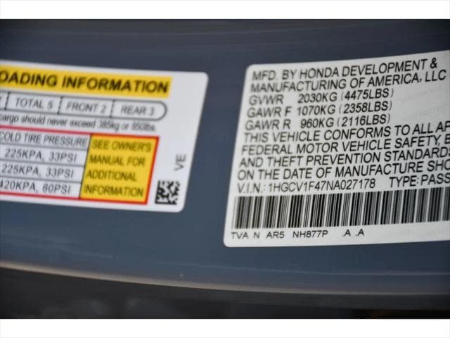 2022 Honda Accord Sedan in Still Night Pearl thumbnail 25