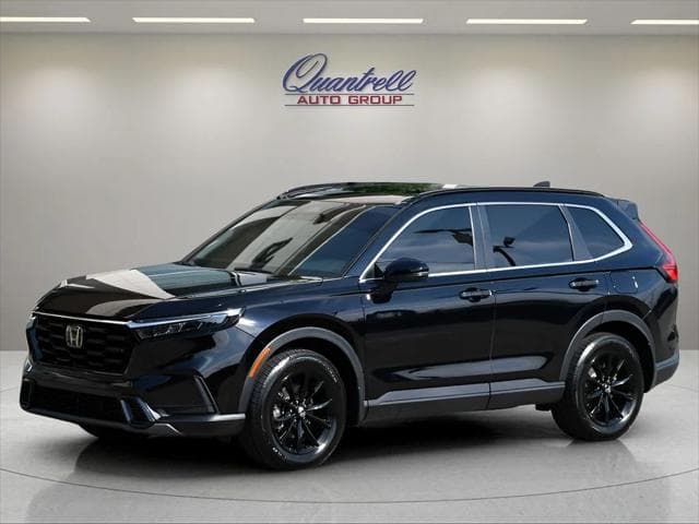 2024 Honda CR-V Hybrid SUV in Crystal Black Pearl thumbnail 8