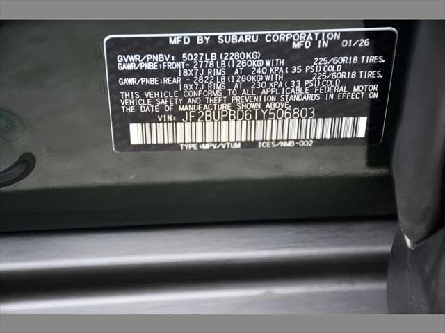 2026 Subaru Outback SUV in Deep Emerald Green Pearl thumbnail 26