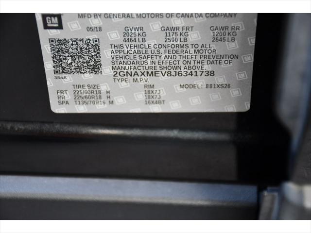 2018 Chevrolet Equinox SUV in Mosaic Black Metallic thumbnail 26