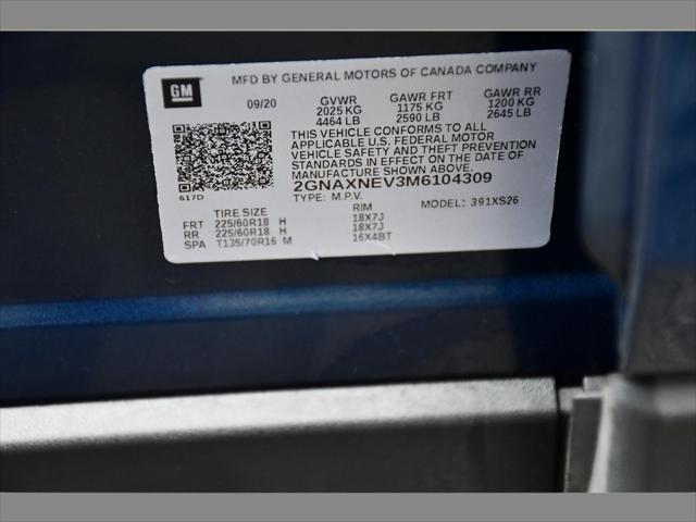 2021 Chevrolet Equinox SUV in Pacific Blue Metallic thumbnail 25