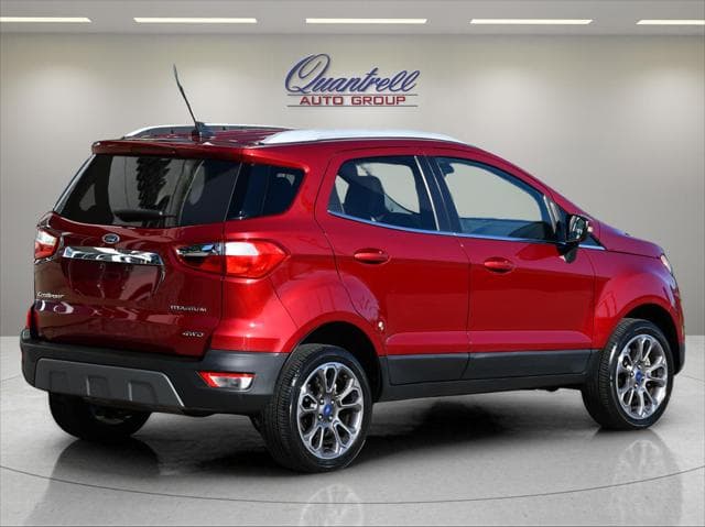 2022 Ford EcoSport SUV in Ruby Red Metallic Tinted Clearcoat thumbnail 4