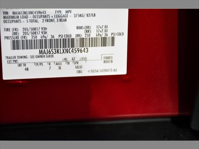 2022 Ford EcoSport SUV in Ruby Red Metallic Tinted Clearcoat thumbnail 25