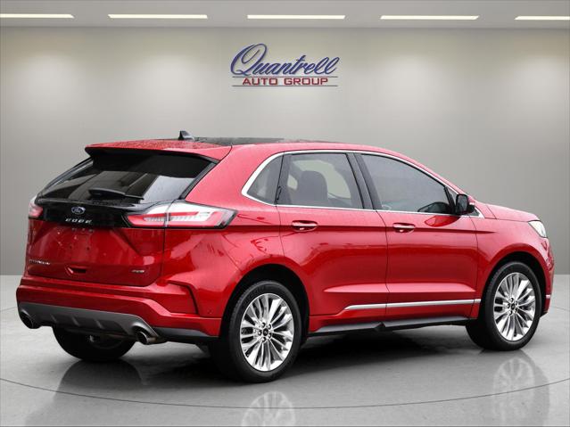 2022 Ford Edge SUV in Rapid Red Metallic Tinted Clearcoat thumbnail 4