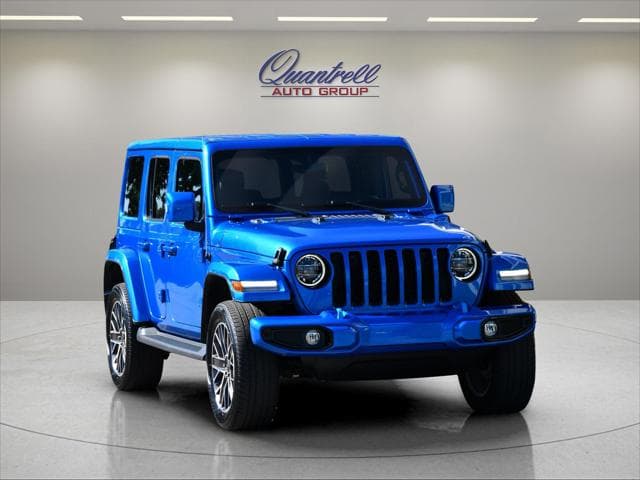 2022 Jeep Wrangler 4xe SUV in Hydro Blue Pearlcoat thumbnail 2