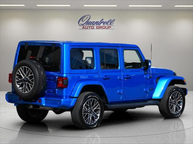 2022 Jeep Wrangler 4xe SUV in Hydro Blue Pearlcoat thumbnail 4