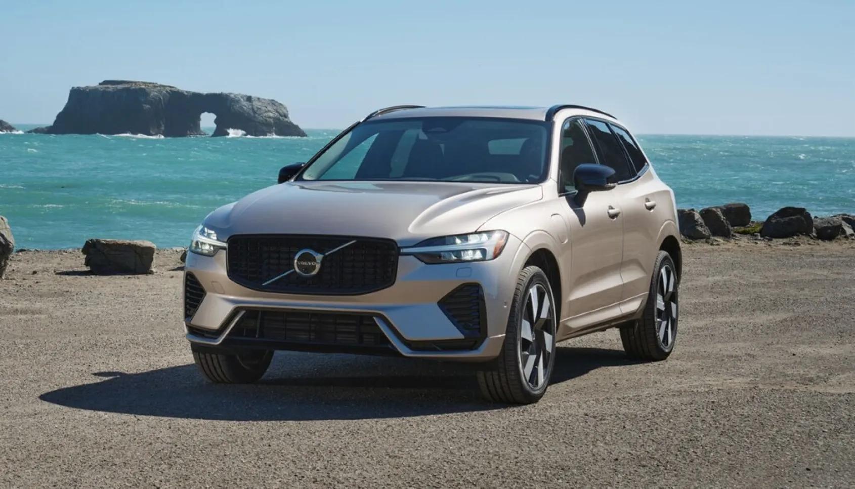 Volvo XC60 plug-in hybrid in a driveway